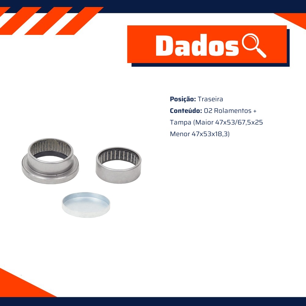Kit Reparo Eixo Traseiro - Cobra Automotiva - PR55902