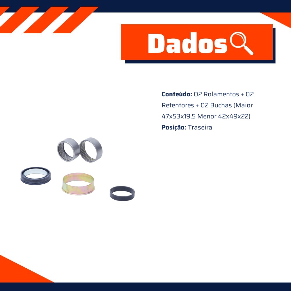 Kit Reparo Eixo Traseiro - Cobra Automotiva - PR55908