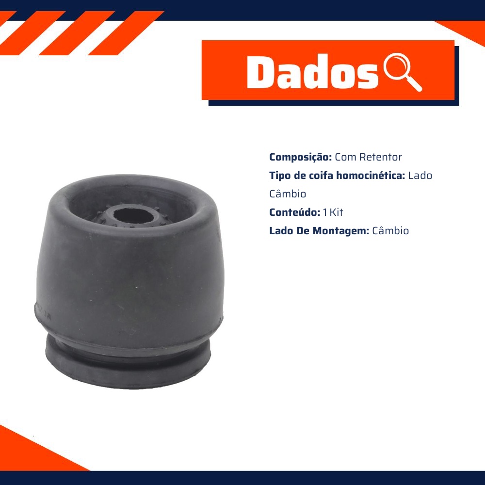 Kit Reparo Junta Homocinética para Fiat 147 - Cobra Automotiva - HK-101C