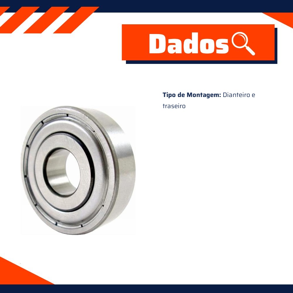 Rolamento Radial Fixo de Esferas - Cobra Automotiva - PR6313ZZC3
