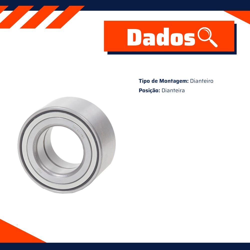 Rolamento Roda Dianteira para Mitsubishi Pajero TR4 - Cobra Automotiva - DAC4074W6