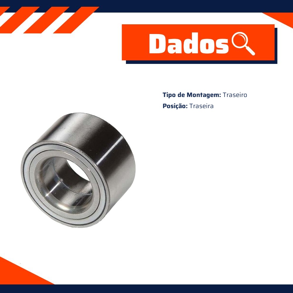 Rolamento Roda Traseira para Mitsubishi Pajero TR4 - Cobra Automotiva - DAC376834