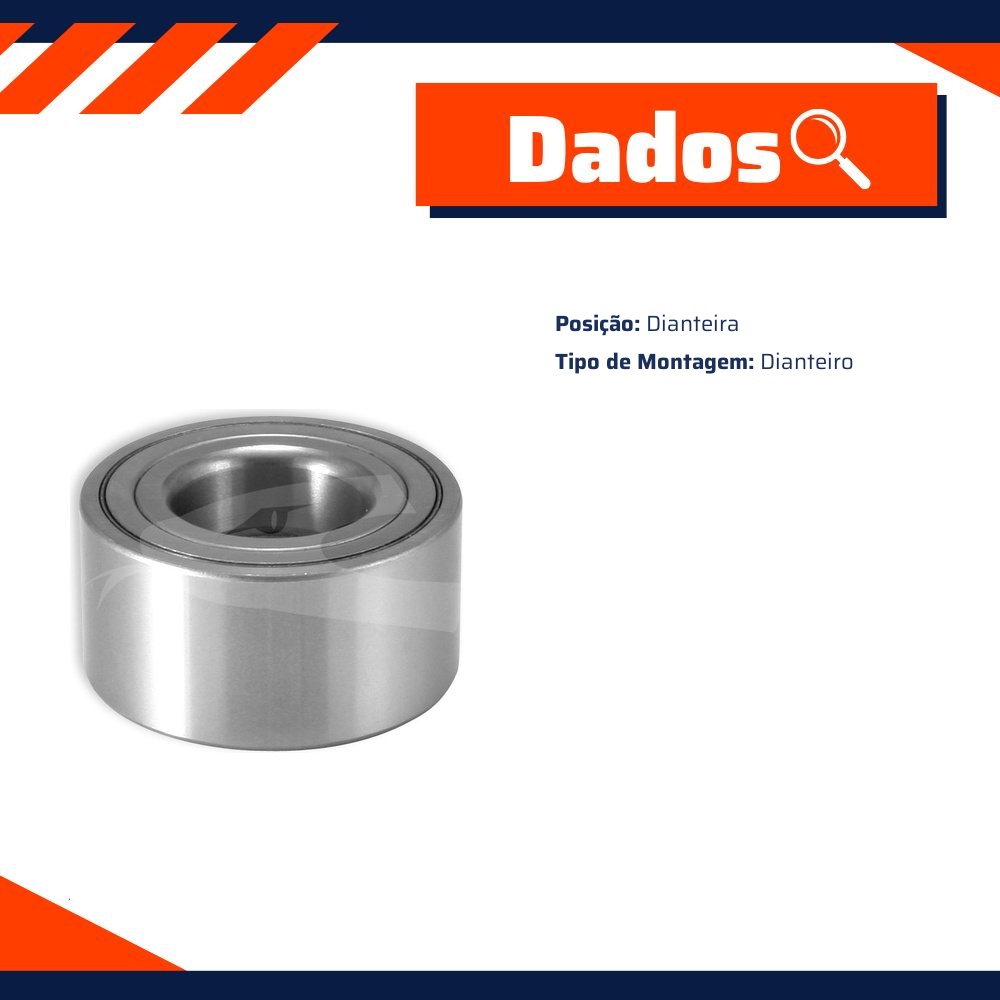 Rolamento Roda Dianteira para Fiat Stilo - Cobra Automotiva - DAC-377437 C