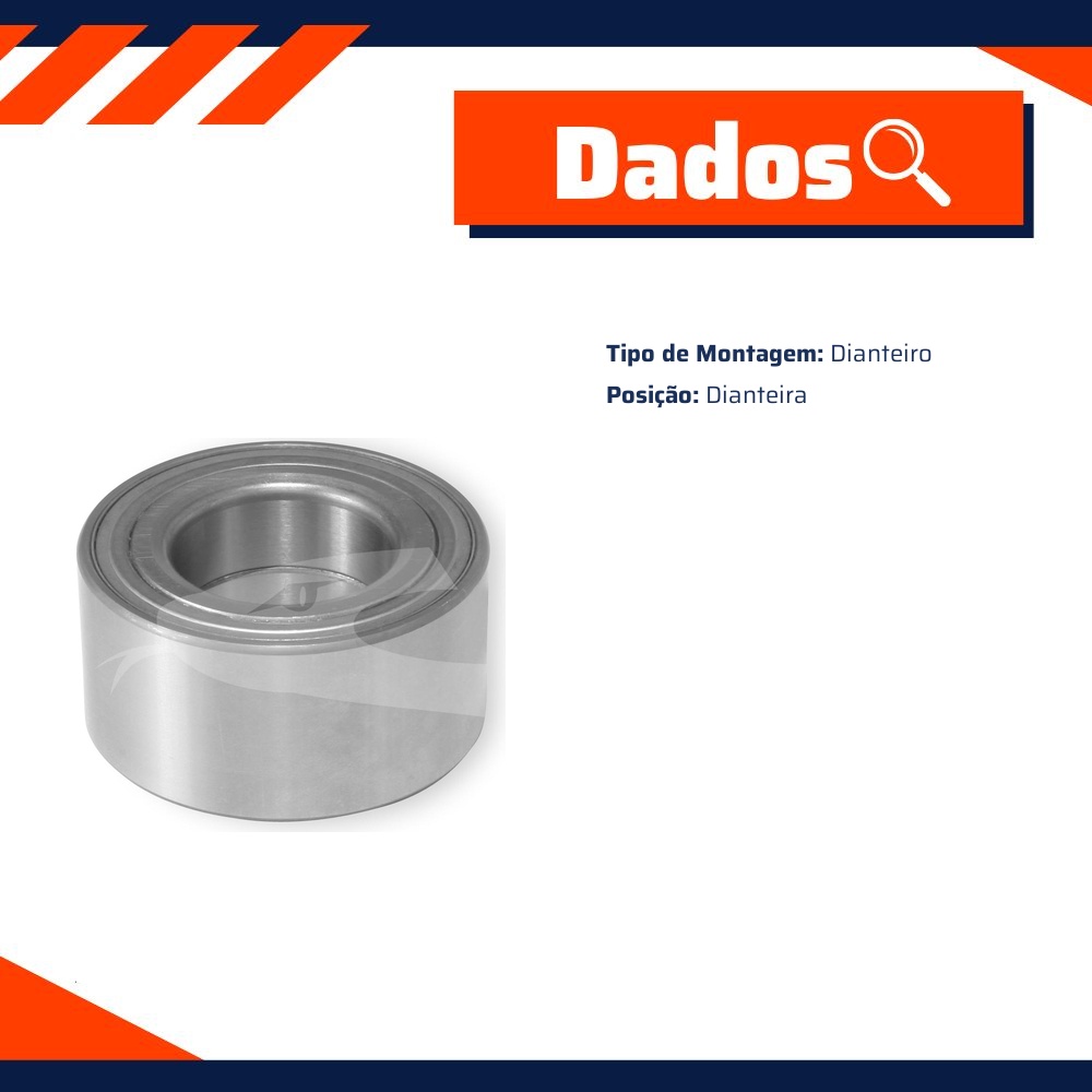 Rolamento Roda Dianteira Ford Mondeo e Jaguar X-Type - Cobra Automotiva - DAC4075ABSE C