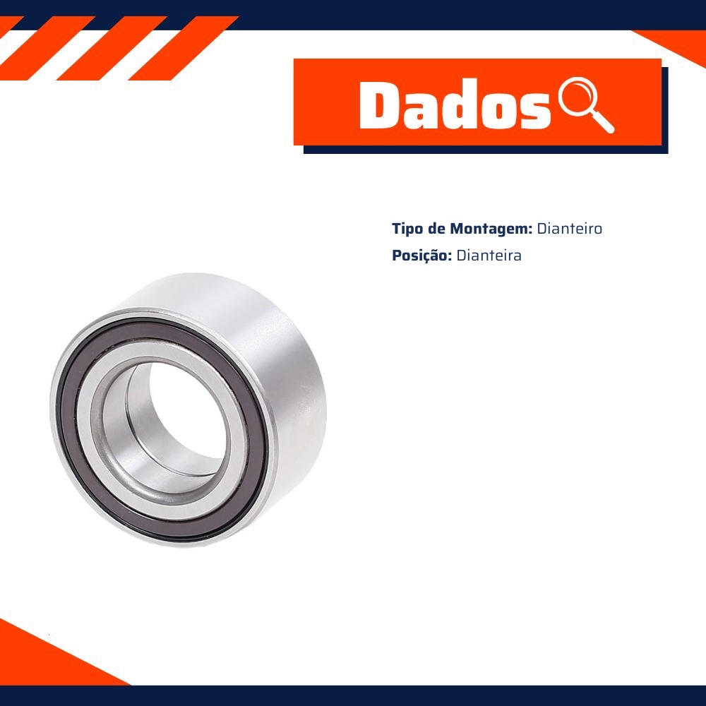Rolamento Roda Dianteira para Mercedes-Benz B 180 e B 200 - Cobra Automotiva - DAC458439ABS