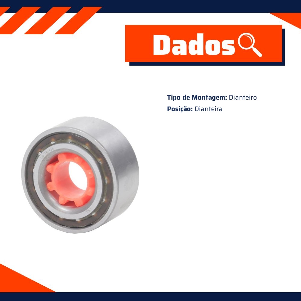 Rolamento Roda Dianteira para Toyota RAV4 - Cobra Automotiva - DAC387436