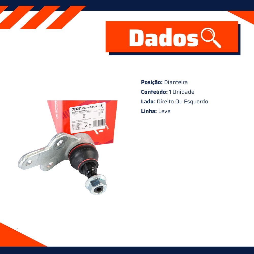 Pivô Suspensão Dianteira Inferior - TRW - JBJ740