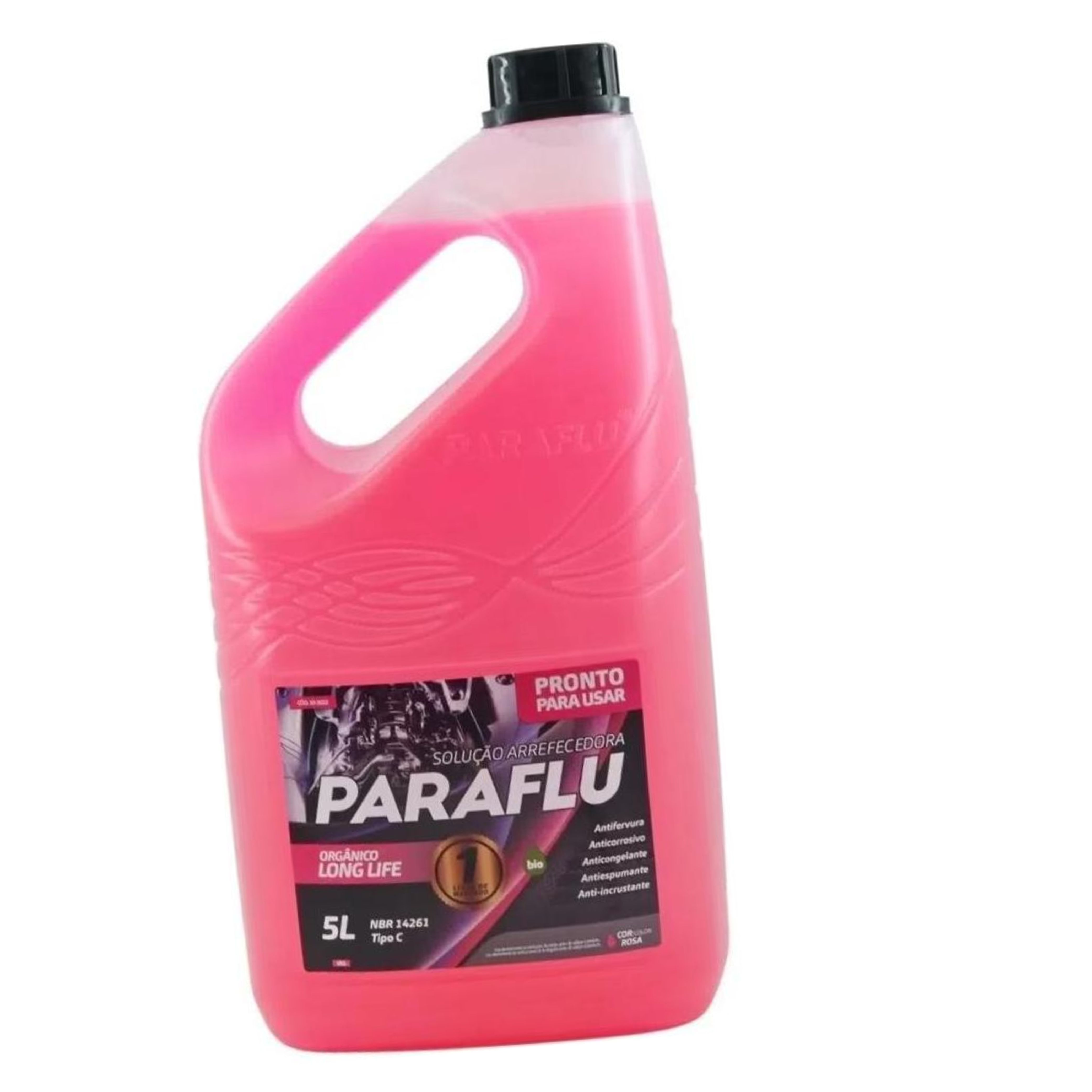 Aditivo para Radiador Rosa Bio Orgânico Pronto para Uso 5 Litros - Paraflu - 10-3022