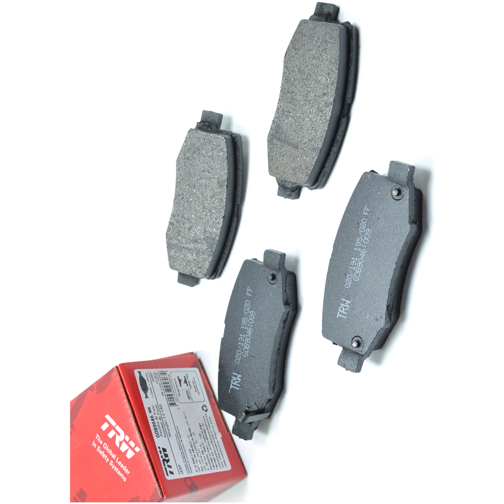 Jogo Pastilhas de Freio Traseira para Jeep Cherokee e Wrangler - TRW - GDB9046