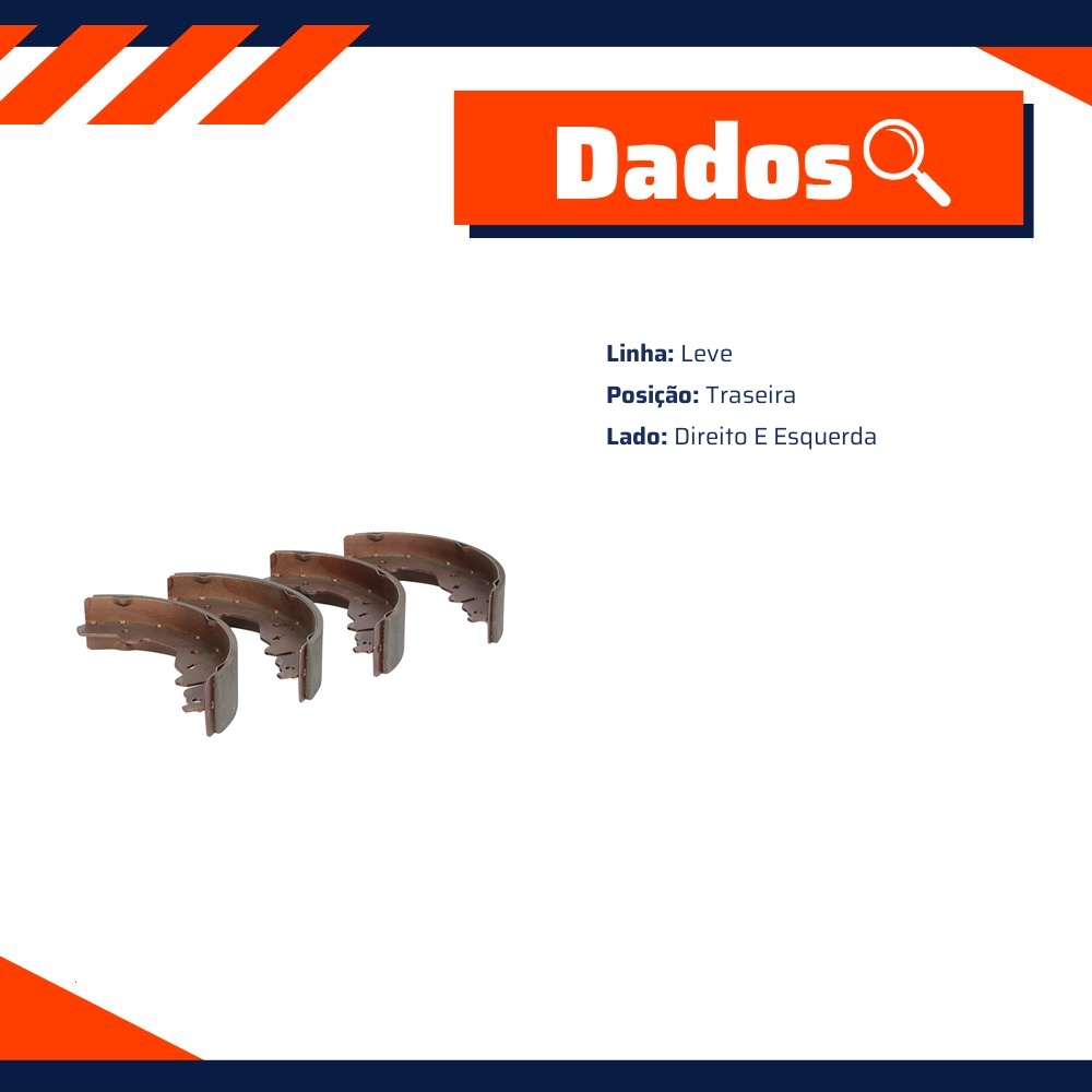 Sapatas Freio Traseiro Direito Esquerdo para KIA Sportage - TRW - GS8660