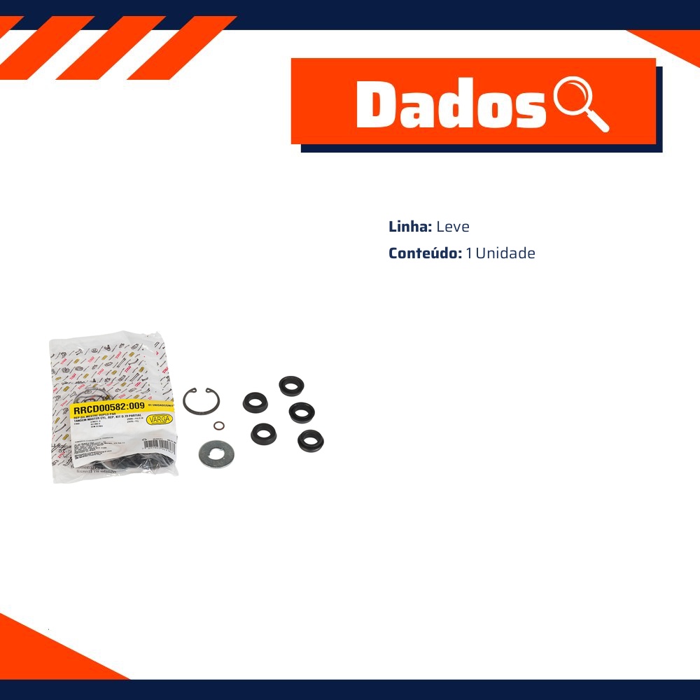 Reparo Cilindro Mestre Duplo para Ford Belina e Corcel - TRW - RRCD00582