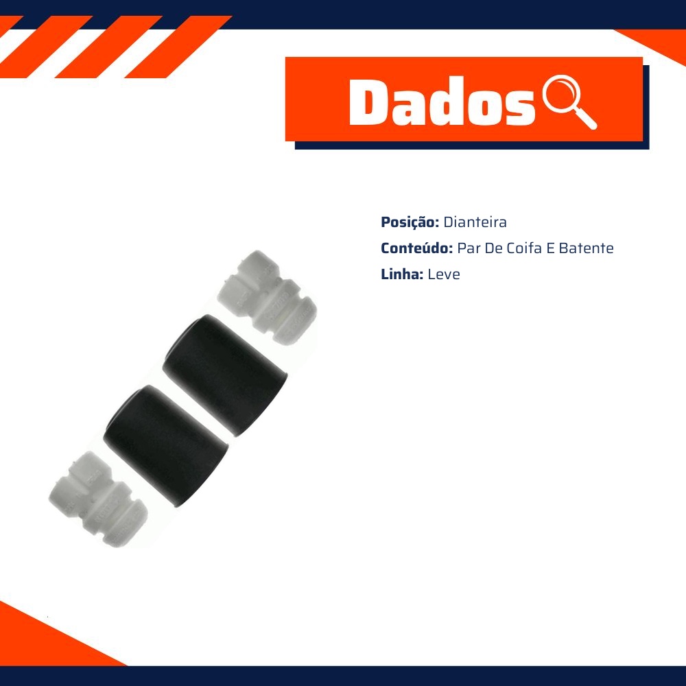 Par de Kit Coifa Batente Reparo Amortecedor - SACHS - 900 224