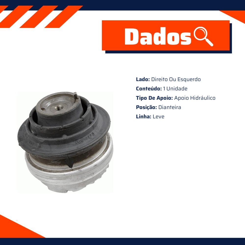 Coxim do Motor Dianteiro - LEMFÖRDER - 11346 02