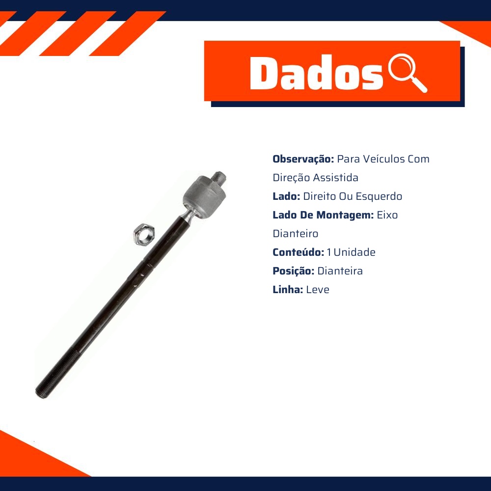 Barra Articulação Axial Direção para Volvo XC60 - Lemförder - 37314 01