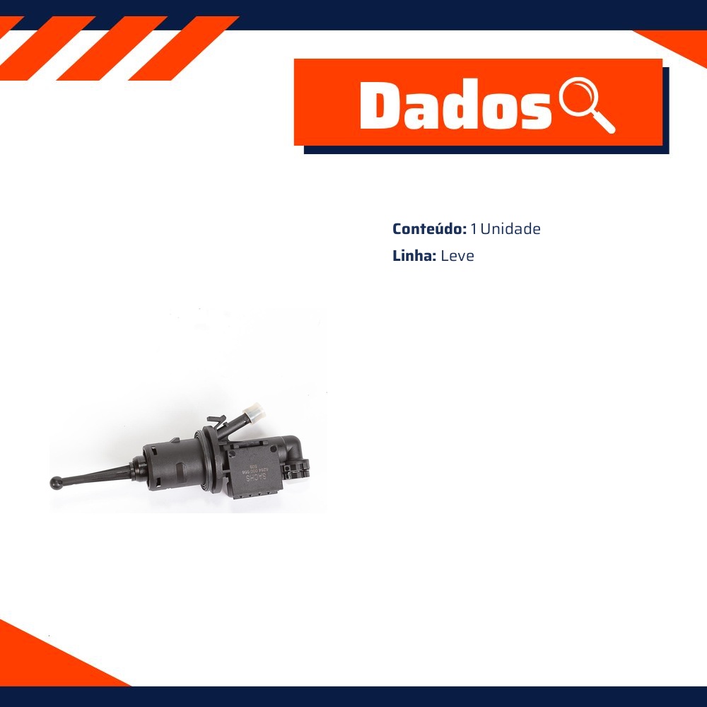 Cilindro Mestre de Embreagem - SACHS - 6284 000 056