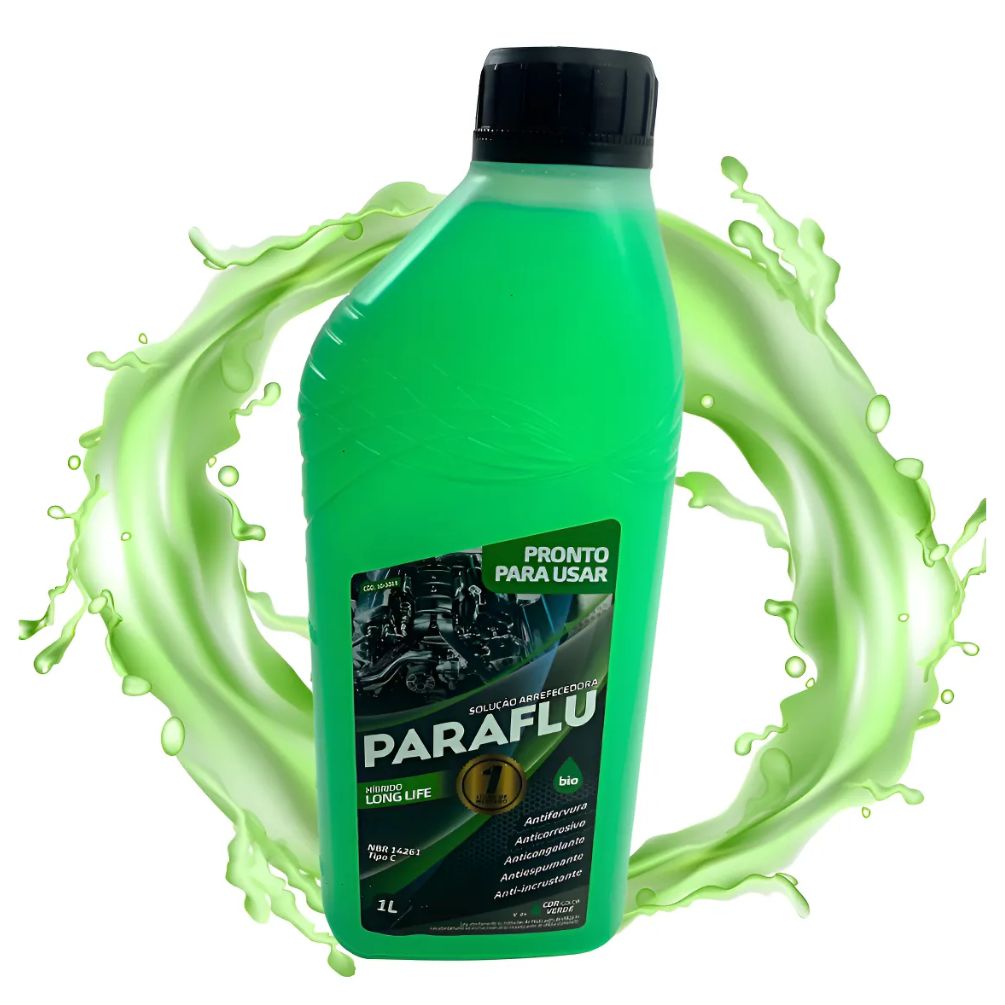 Aditivo para Radiador Verde Paraflu Bio Híbrido Pronto para Uso 1 Litro - Paraflu - 10-3016
