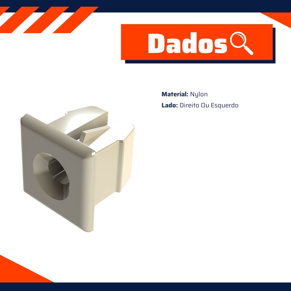 Kit 100 Bucha de Fixação Proteção Quadrada para Volkswagen Polo - Universal Automotive - 94152