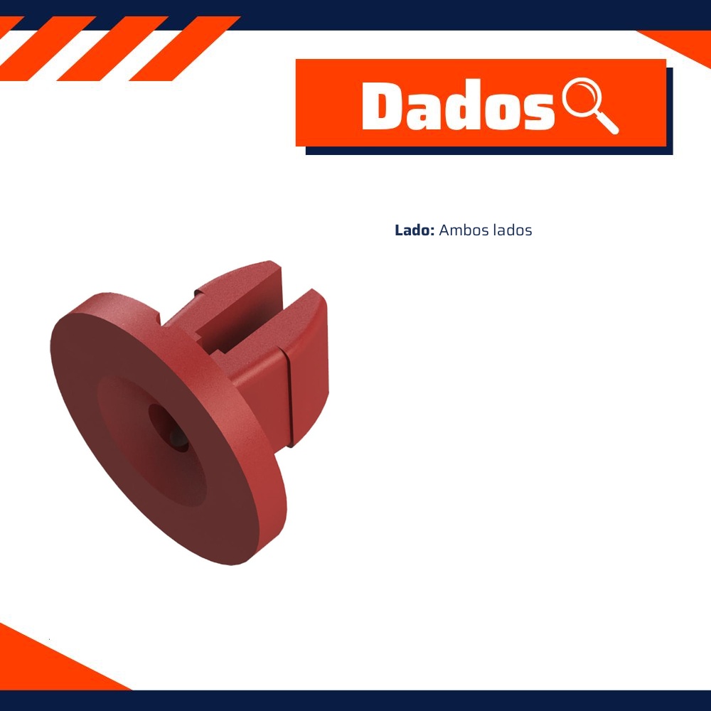 Kit 10 Bucha Fixação do Farol e Grelha do Capô para Ford Edge - Universal Automotive - 94768