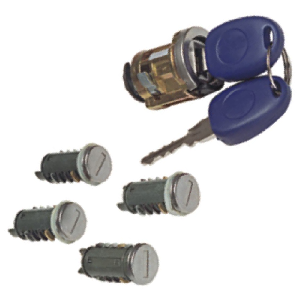 Cilindros Ignição Portas e Porta-Malas para Fiat Palio e Siena - Universal Automotive - 70048