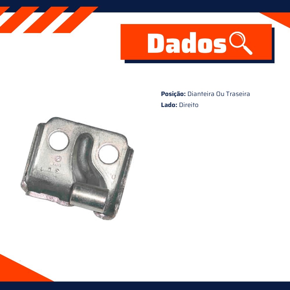 Dobradiça da Porta para Fiat Siena e Strada - Universal Automotive - 70148