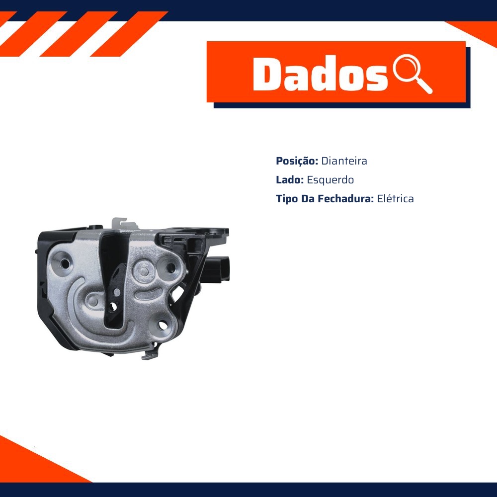 Fechadura da Porta Elétrica para Hyundai HB20 - Universal Automotive - 15641