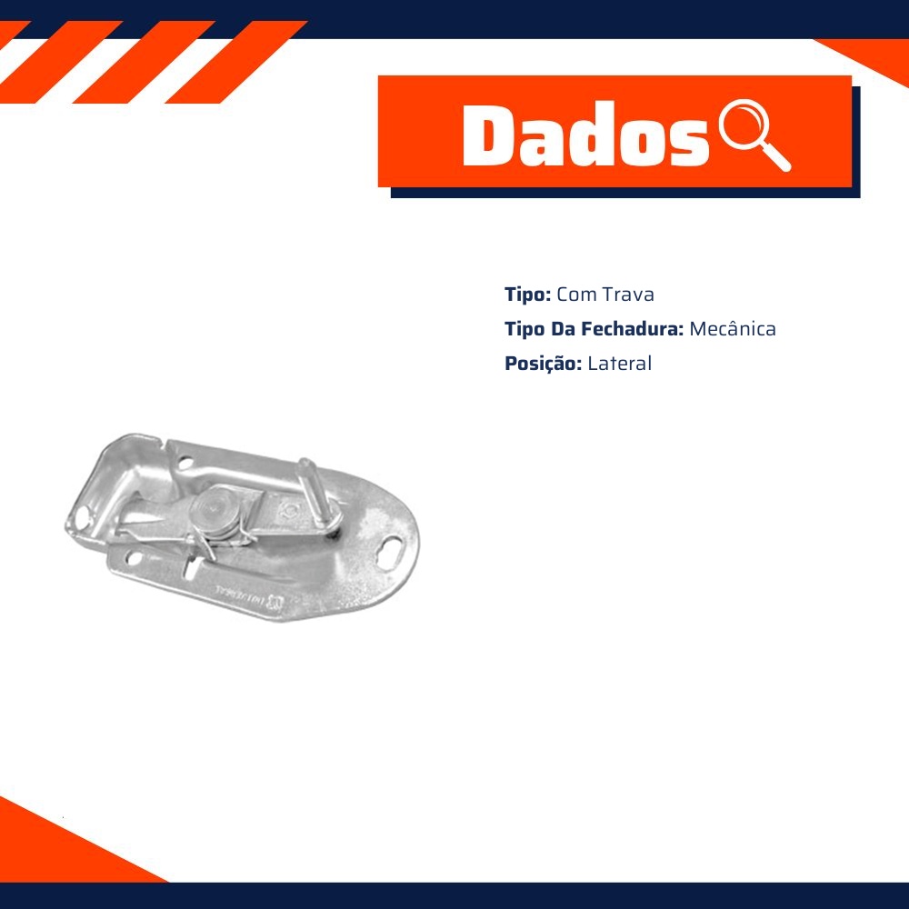 Fechadura da Porta para Volkswagen Kombi - Universal Automotive - 21234