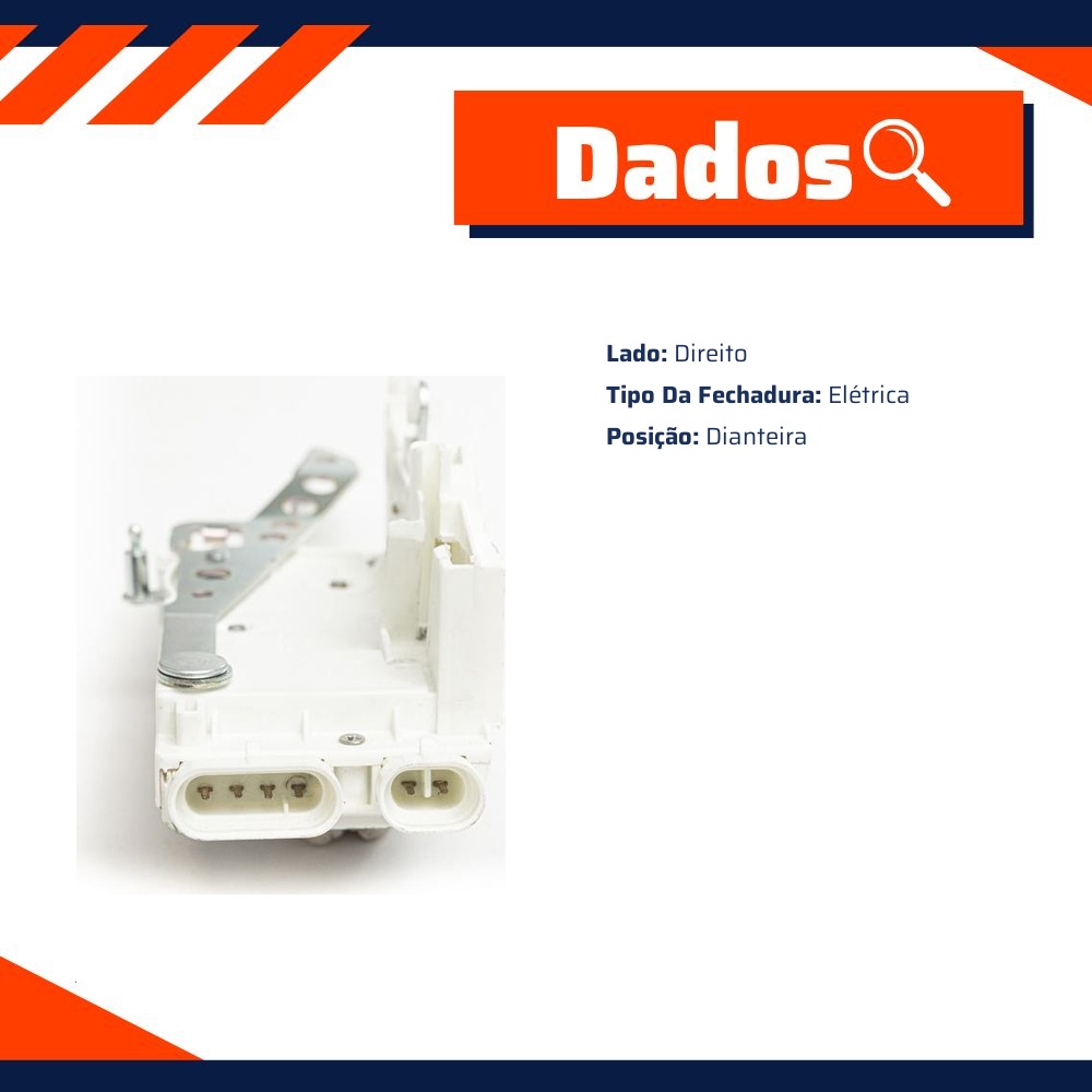 Fechadura da Porta para Fiat Tempra e Tipo - Universal Automotive - 60978