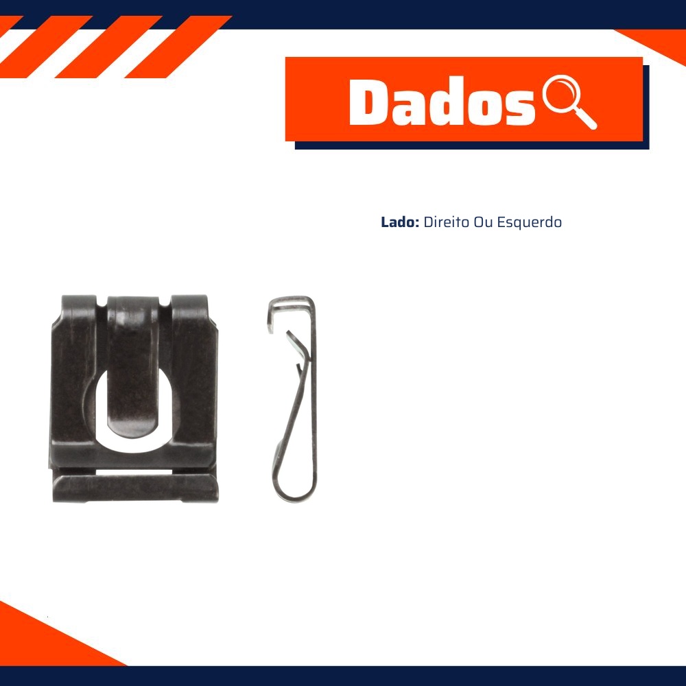 Kit 10 Grampo de Fixação Metálico - Universal - 95243