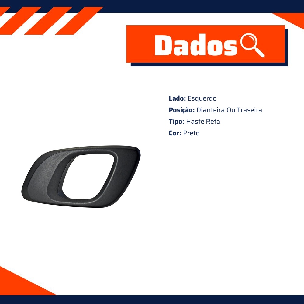 Maçaneta Interna da Porta para Renault Kwid - Universal Automotive - 11741