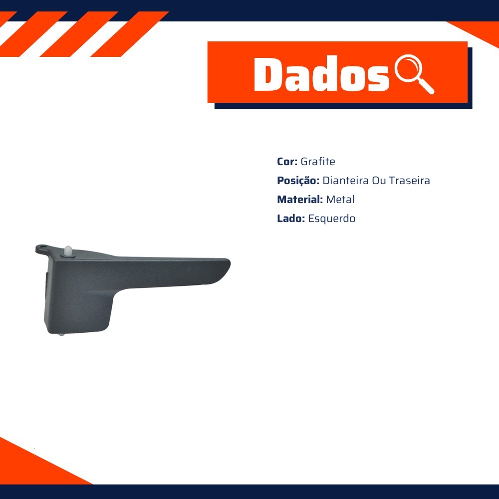 Maçaneta Interna da Porta para Volkswagen FOX - Universal Automotive - 22163