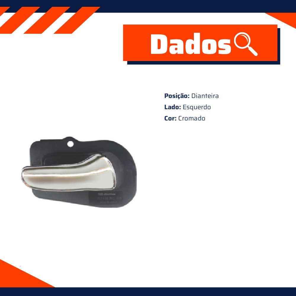 Maçaneta Interna da Porta para Chevrolet Corsa Pick-Up e Corsa Wagon - Universal Automotive - 41119