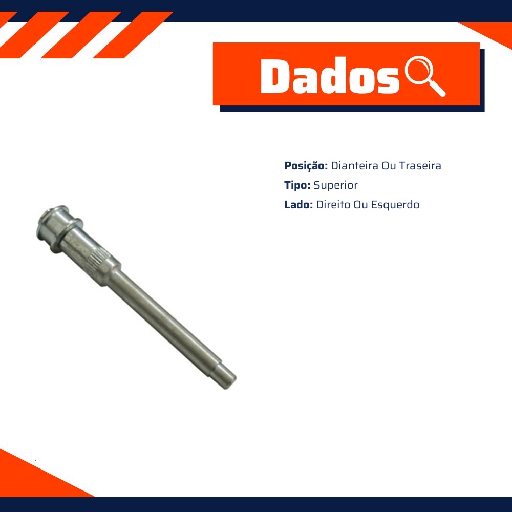 Par de Pino da Dobradiça da Porta para Chevrolet Blazer e S10 - Universal Automotive - 41314