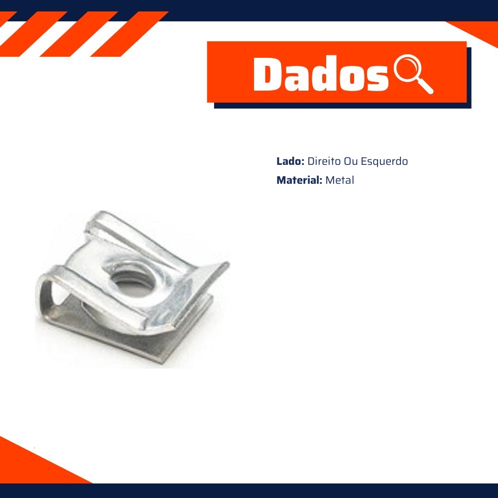 Kit 10 Porca do Spoiler Lateral e Farol de Milha - Universal - 95234