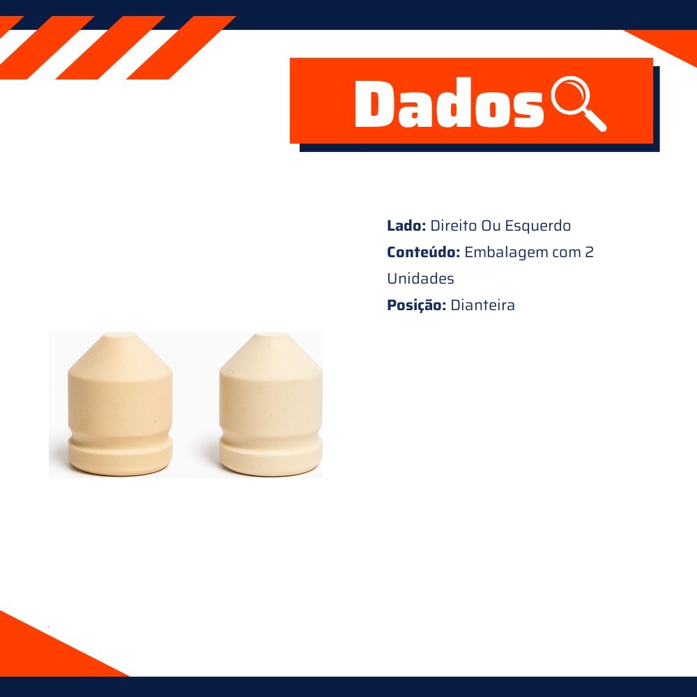 Par de Kit de Batente do Amortecedor para Chevrolet Blazer e S10 - Amortex - 34092