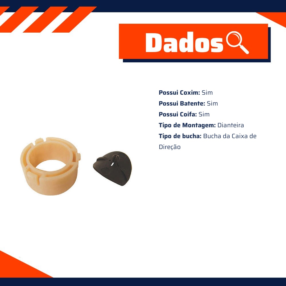 Bucha da Caixa de Direção para Fiat Strada - Amortex - 35874