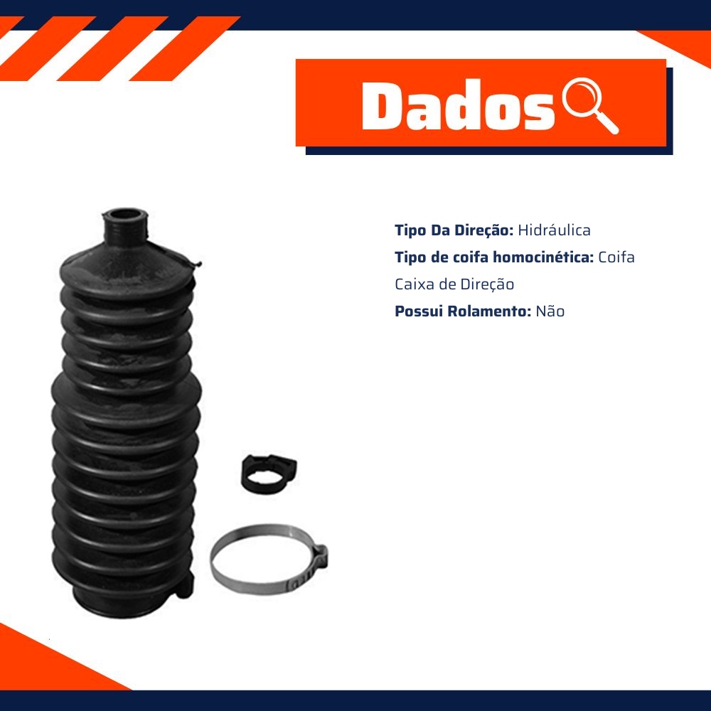 Kit de Coifa da Caixa de Direção - Amortex - 35092