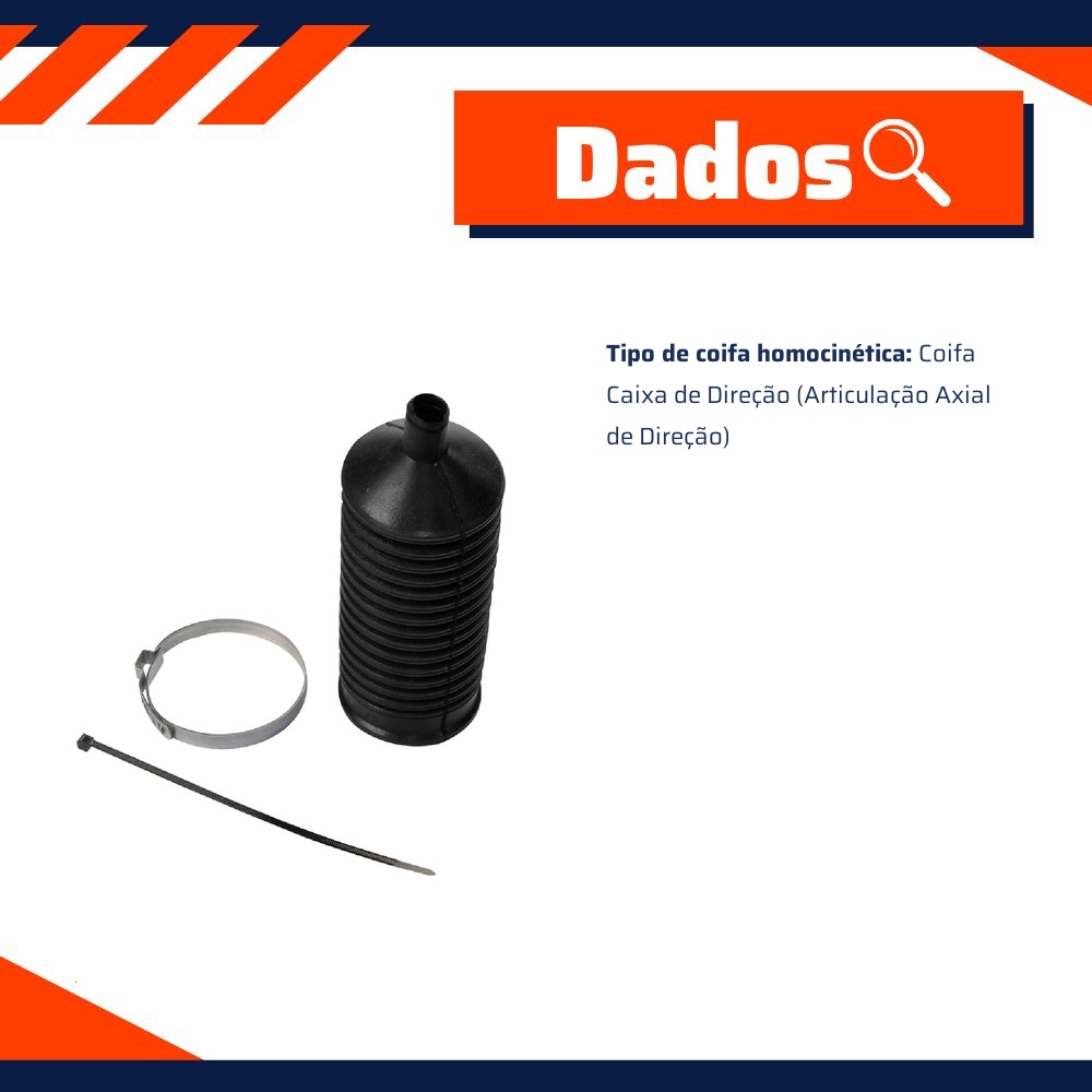 Kit de Coifa da Caixa de Direção - Amortex - 35064