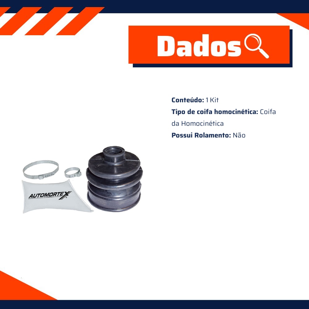 Kit de Coifa da Homocinética para Hyundai I30 - Amortex - 35963