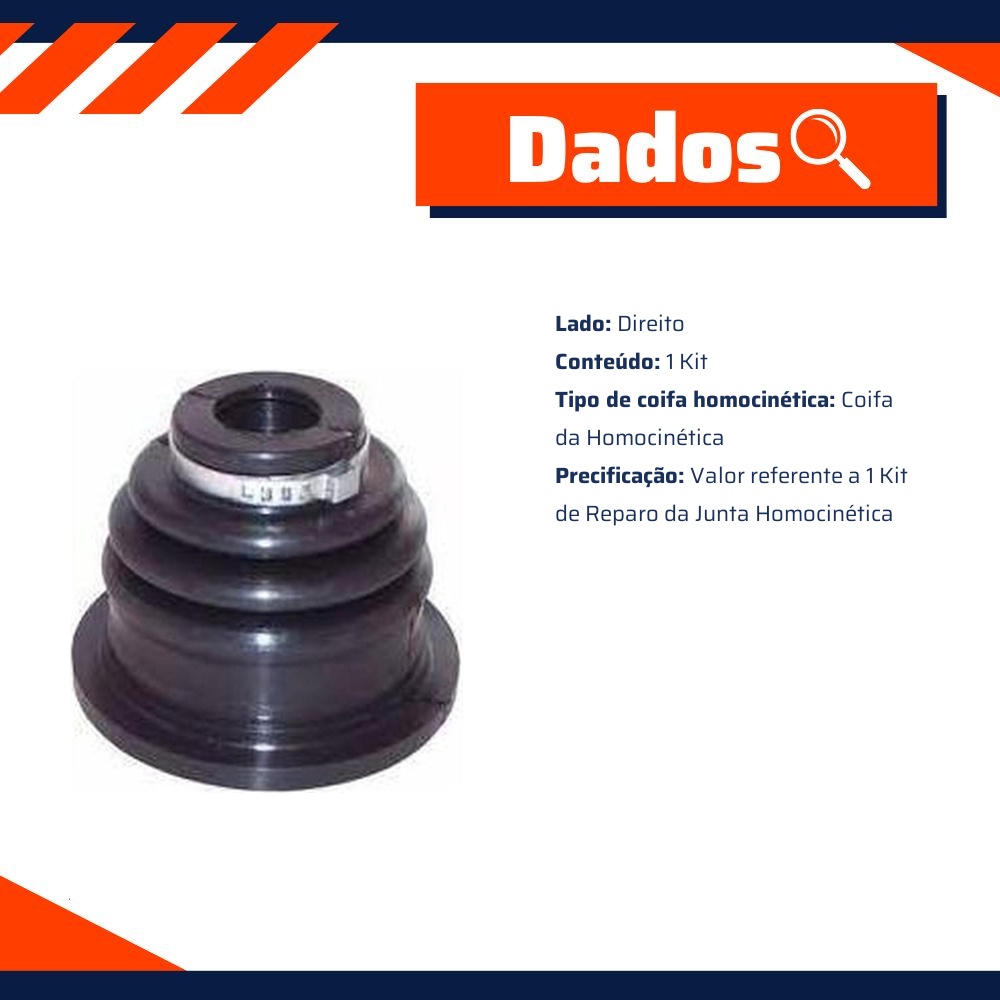 Kit de Coifa da Homocinética para Renault Clio - Amortex - 35010