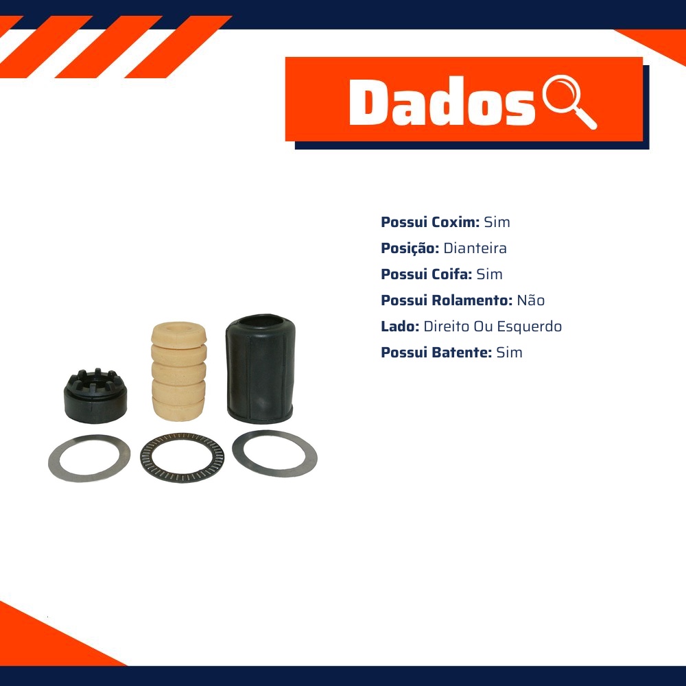 Kit de Coifa e Batente do Amortecedor - Amortex - 35819