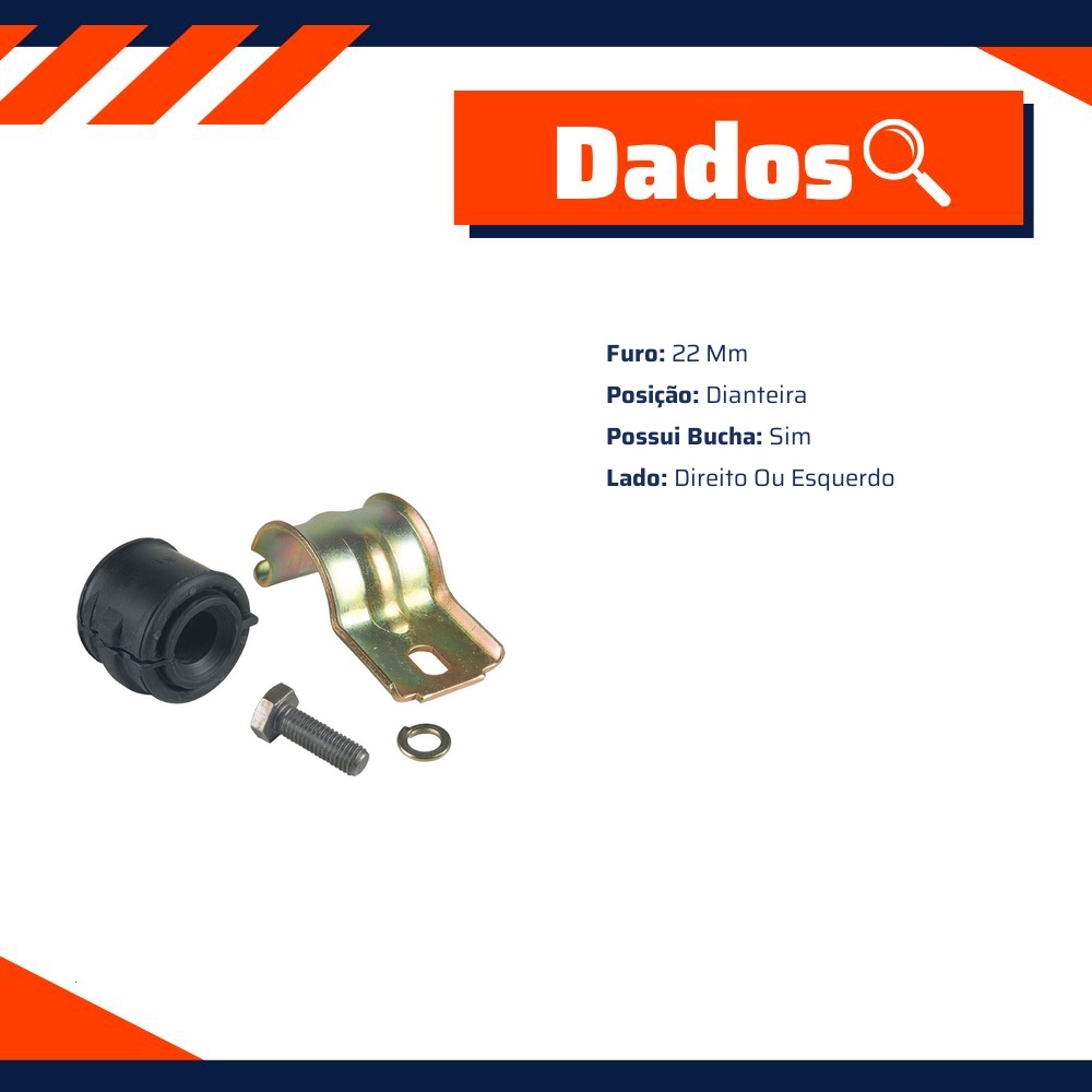 Kit de Reparo da Barra Estabilizadora para Peugeot 307 - Amortex - 35631
