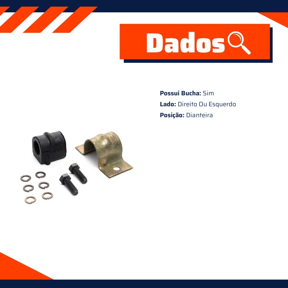 Kit de Reparo da Barra Estabilizadora para Chevrolet Caravan e Opala - Amortex - 34486
