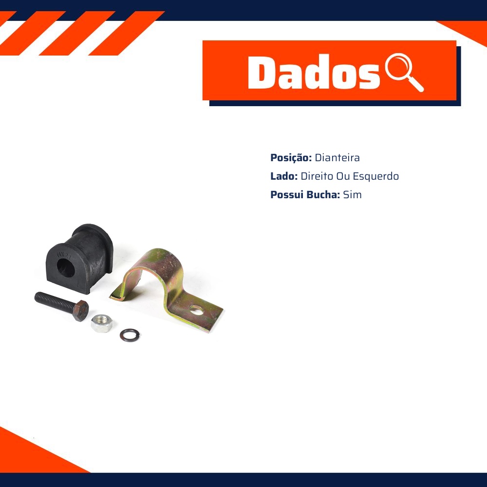 Kit de Reparo da Barra Estabilizadora para Chevrolet Omega e Suprema - Amortex - 34494
