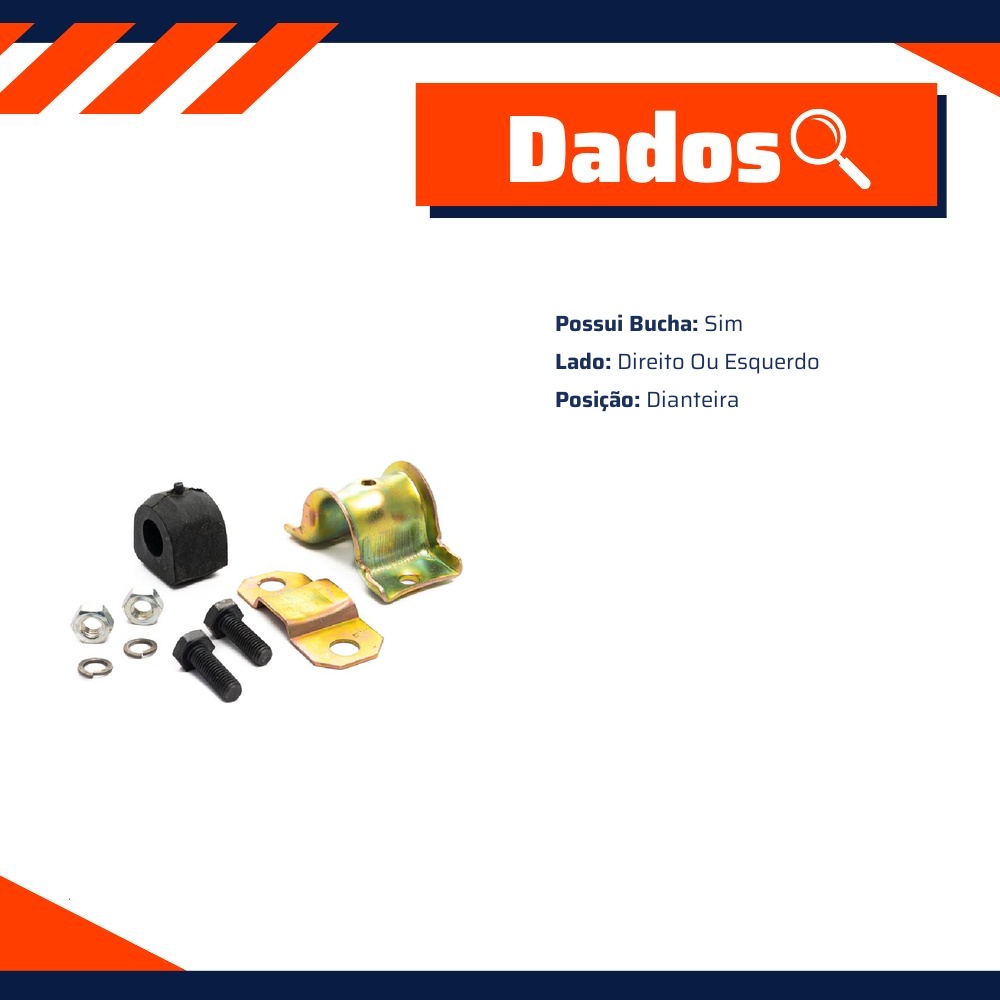 Kit de Reparo da Barra Estabilizadora para Fiat 147 - Amortex - 34514