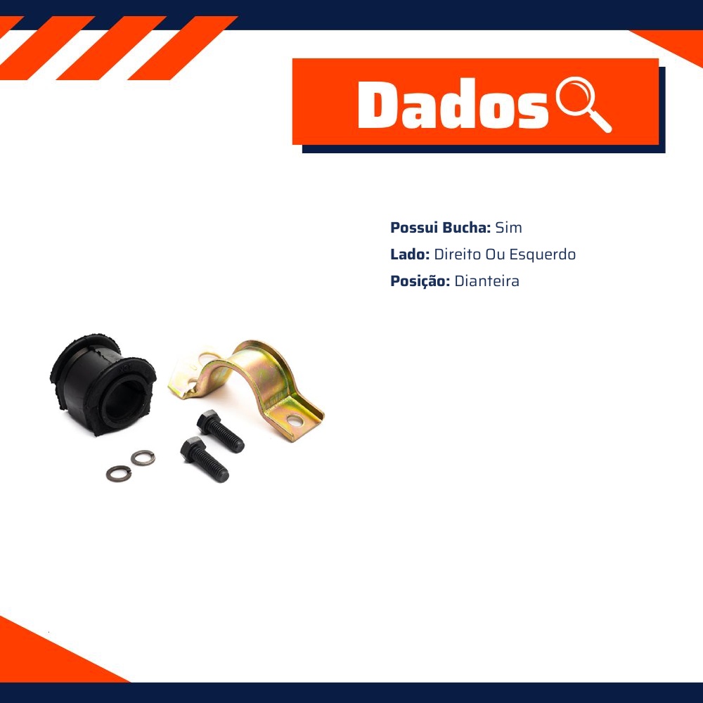 Kit de Reparo da Barra Estabilizadora para Fiat Palio Weekend - Amortex - 34517