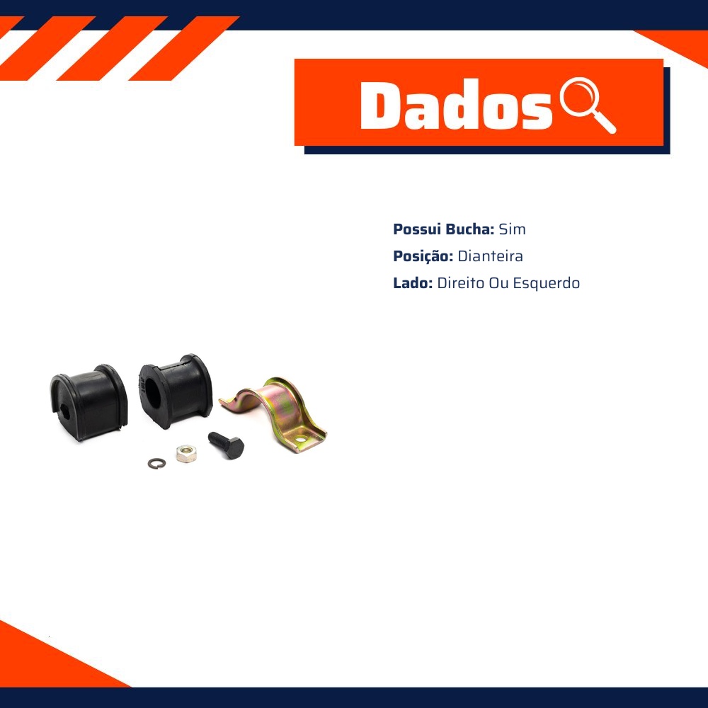 Kit de Reparo da Barra Estabilizadora para Mitsubishi Pajero Full - Amortex - 34547