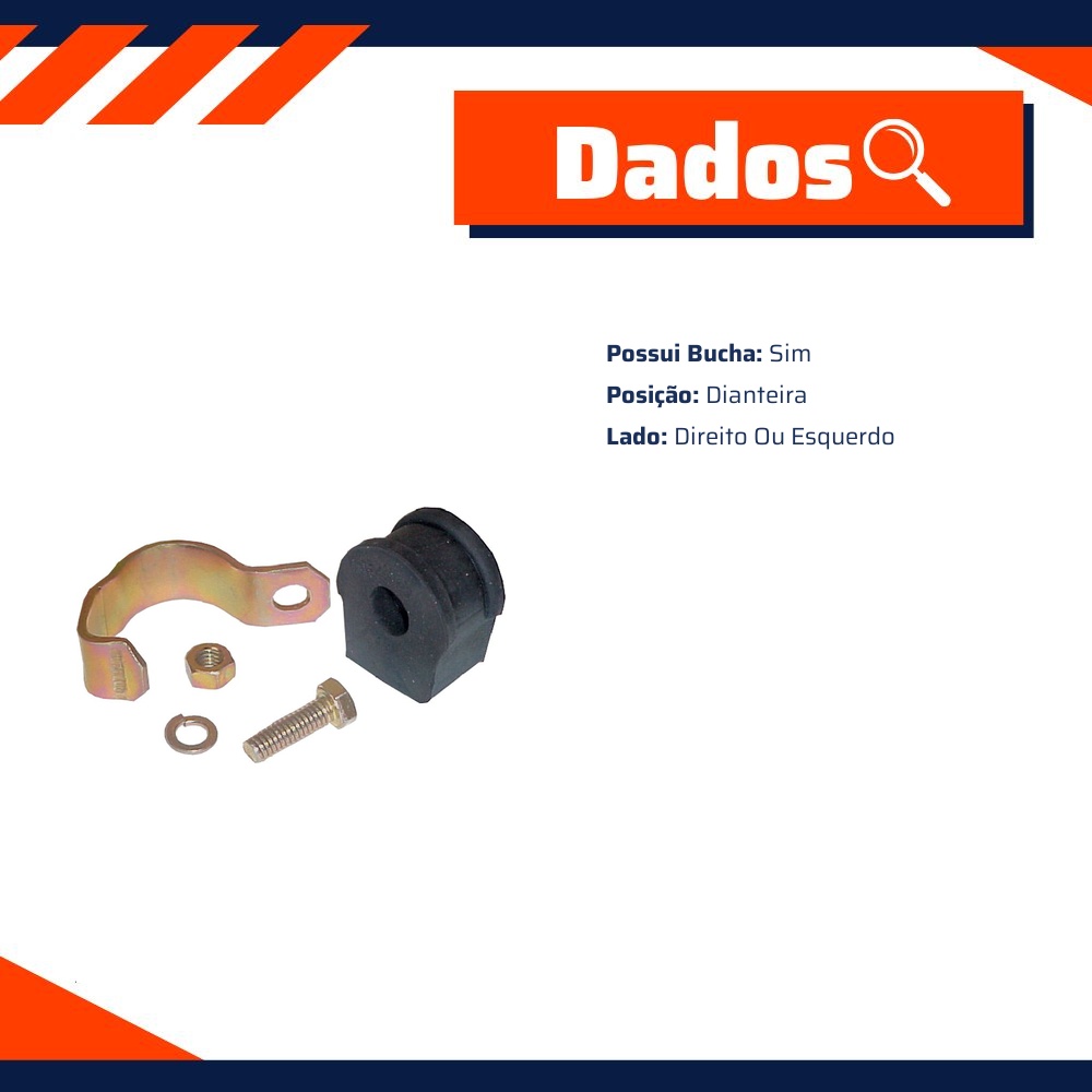 Kit de Reparo da Barra Estabilizadora para Volkswagen Gol e Parati - Amortex - 35584