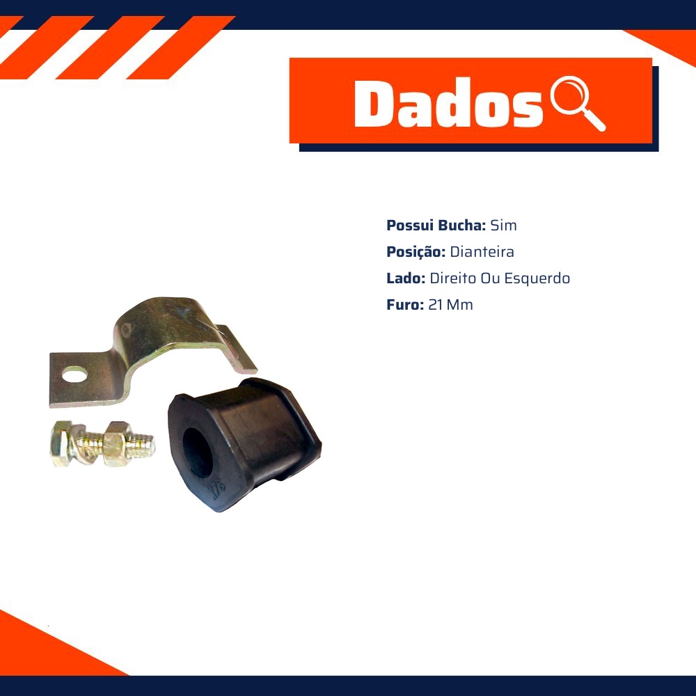 Kit de Reparo da Barra Estabilizadora para Mitsubishi L200 - Amortex - 35653