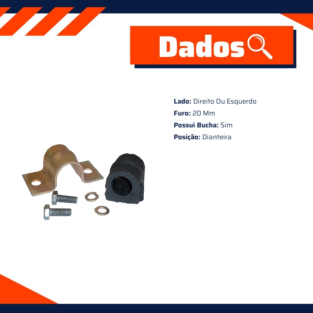 Kit de Reparo da Barra Estabilizadora para Chevrolet Vectra - Amortex - 35319