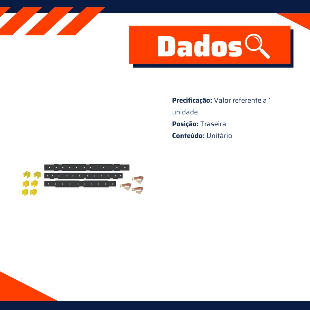 Kit de Reparo do Feixe de Mola para Fiat Fiorino e Panorama - Amortex - 35993